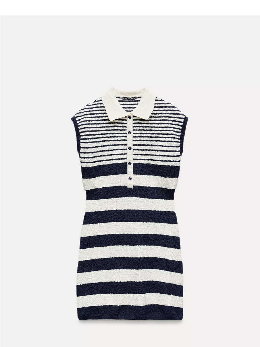 Zara Striped Polo Knit Dress